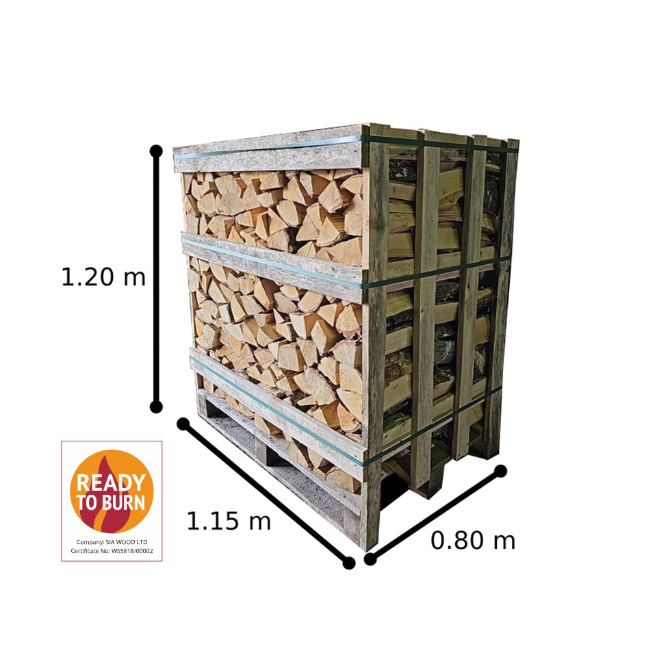 Logs in Crate supplied from Latvia to Northen Ireland- timberlatvia.com