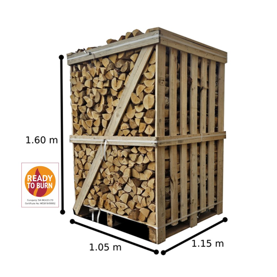 Hardwood Logs in Crate supplied from Latvia to Northen Ireland- timberlatvia.com