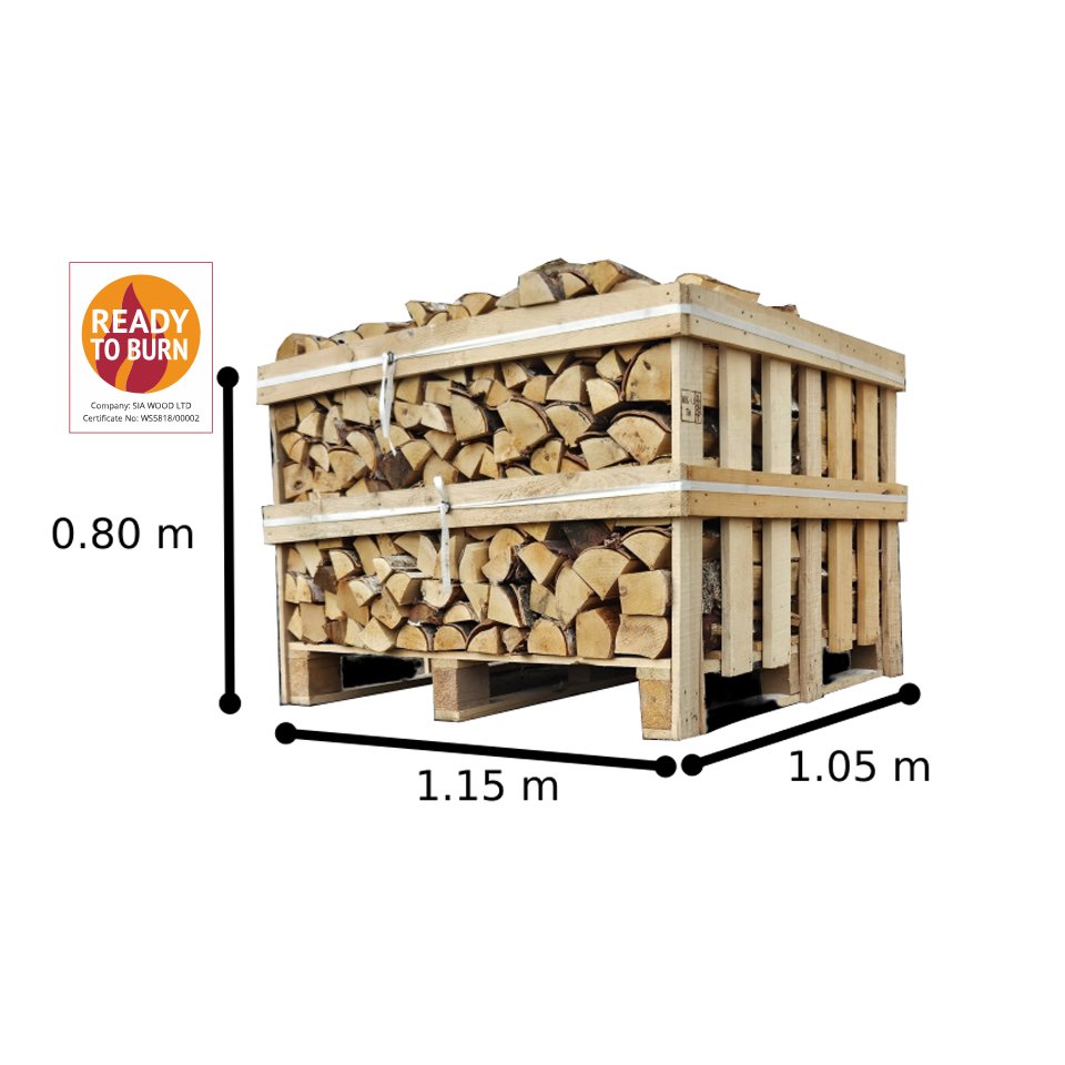 Logs in Crate supplied from Latvia to United Kingdom- timberlatvia.com